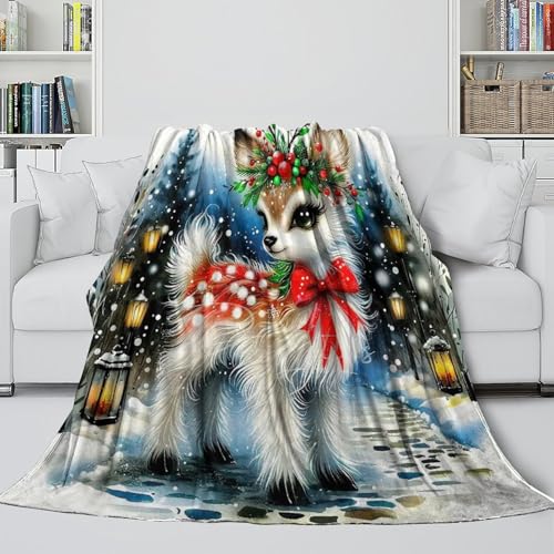Couverture douillette cerf 3D microfibre de lit haute qualité