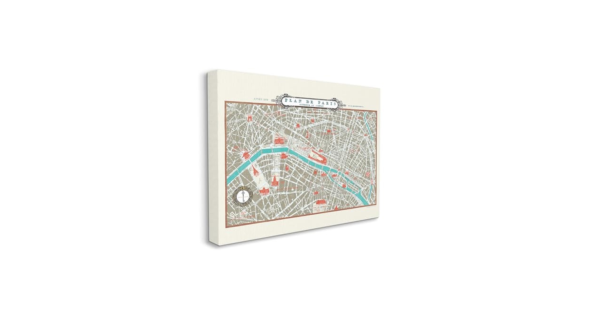 布地　パリ セーヌ川周辺 地図 PARIS (gray) | City map | ZERO PER ZERO_JP