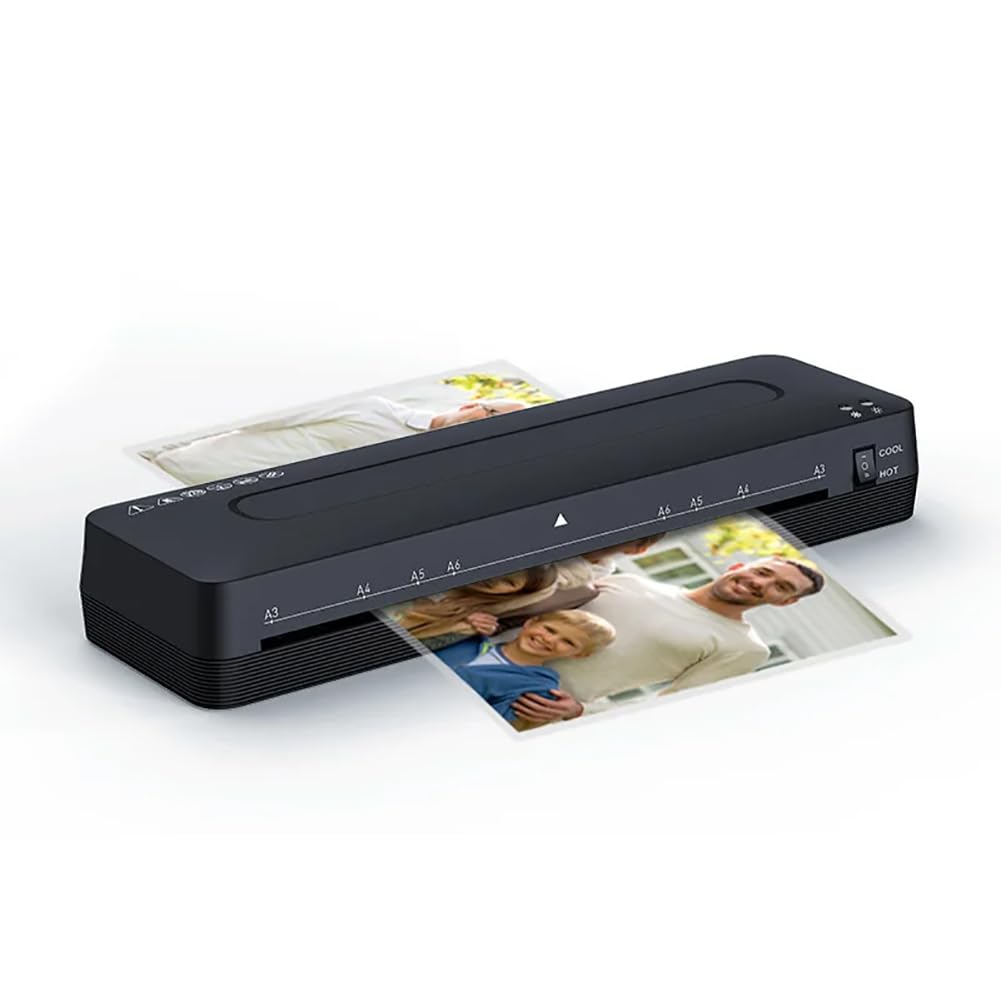 Laminator do zdjęć A3, papierowy laminator na gorąco i na zimno, laminator na gorąco i na zimno, maszyna do laminowania, 2-minutowe rozgrzewanie