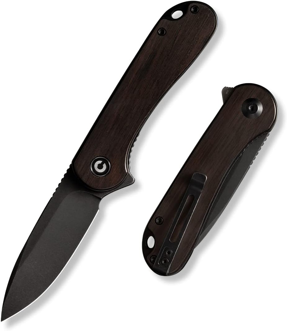 CIVIVI Folding Pocket Knife, 2.96" D2 Black Stonewashed