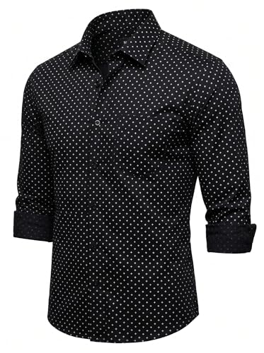 Image of Amazon Brand - INKAST Men's Printed Cotton Shirt | Full Sleeve | Regular Fit | Comfortable Formal Stylish Shirt for Men | Man Shirts for Professional Look
