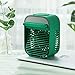 Chłodnica powietrza do domowego biura parowego chłodziarki osobista chłodnica powietrza, przenośny mini klimatyzator, chłodzenie z nawilżaczem cichy 3 prędkości wentylator chłodzący do biura, domu, akademika, podróży (Col