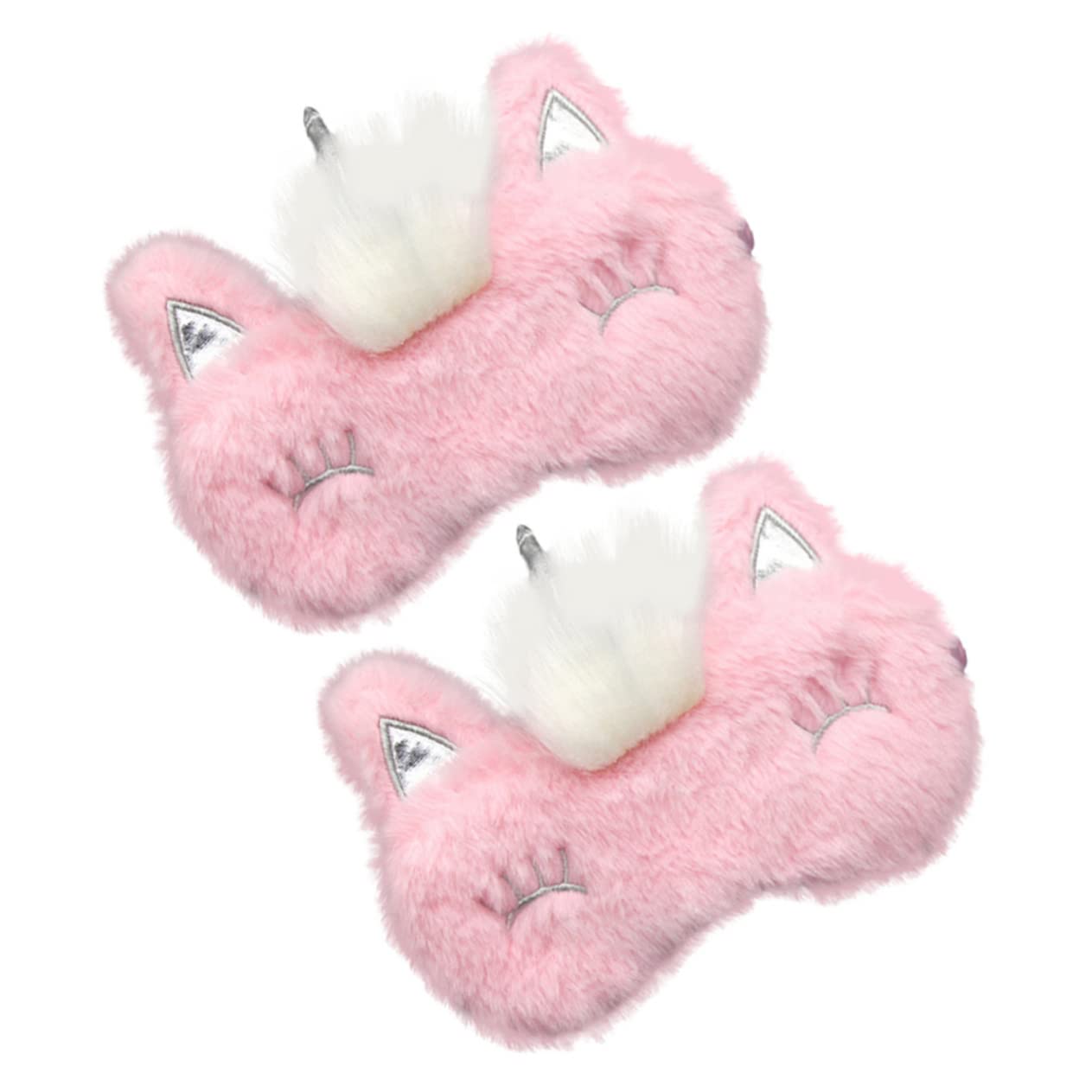 Ipetboom 10pièces Masque De Sommeil Peluche Douce Couvre-yeux Confortable Pour Garçon Fille Et Adultes Pour Voyage Siestes Bloque Totalement La Lumière