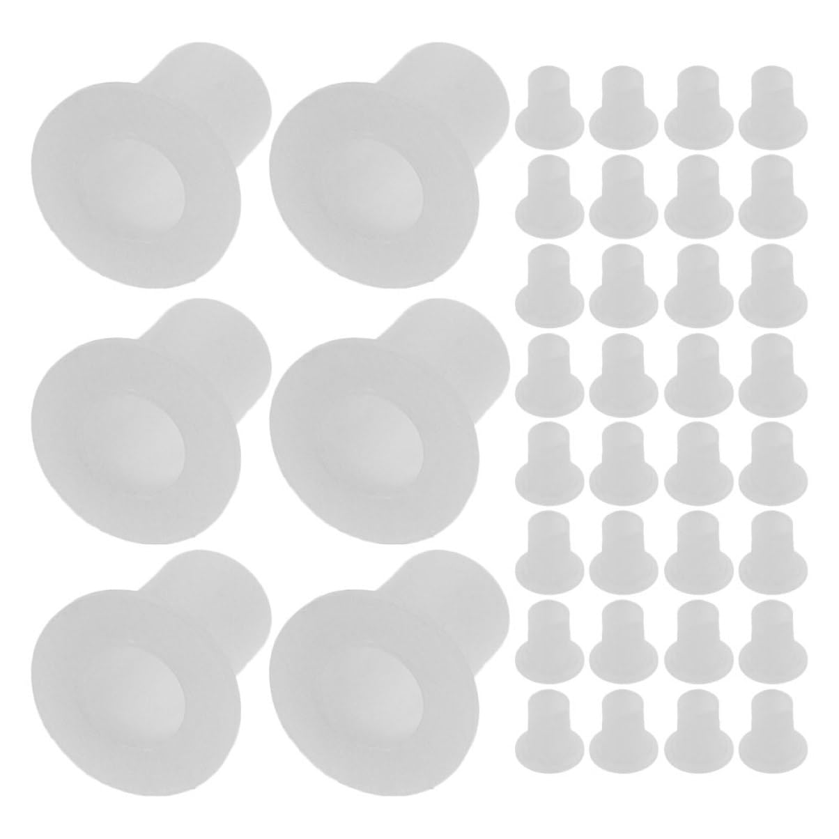 UKCOCO 50Pcs Inline Skate Plastic Side Plugs Durable Roller Skate Replacement Spacers for Fit Wheel Bearings Easy Installation Performance