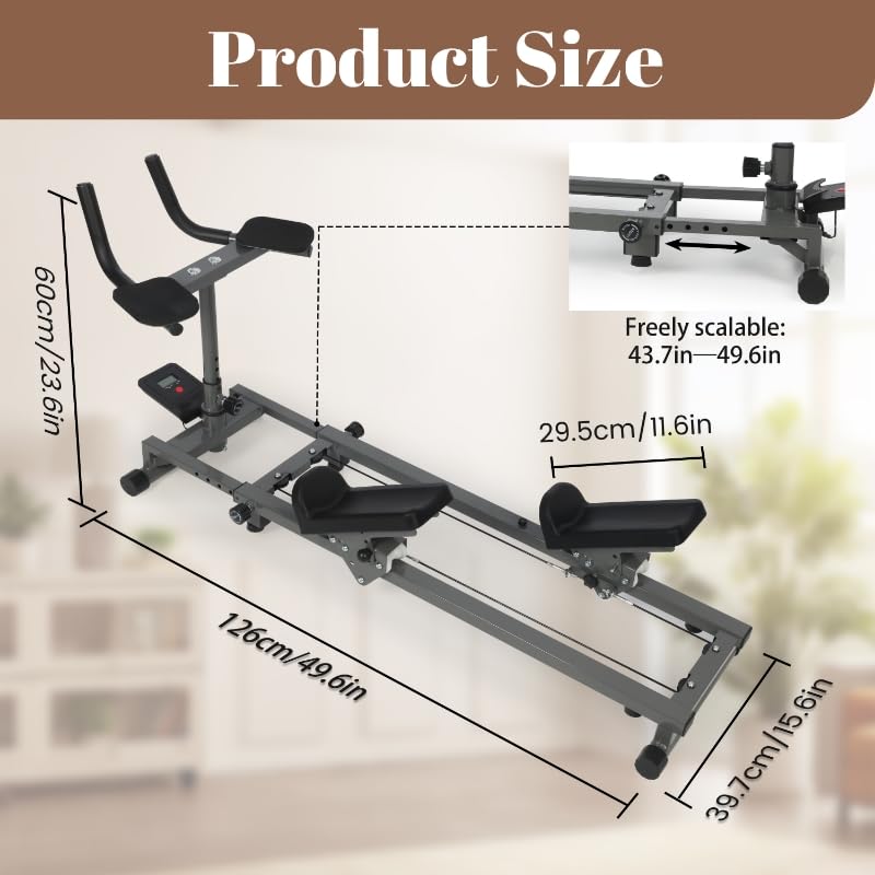 Image of EVERYMATE Exercise Crawler Machine, Spine Twist and Stretch Trainer, Full Body Cardio Machine, Builds Core Strength, Home Gym Equipment with Adjustable Hand Grips & Knee Support