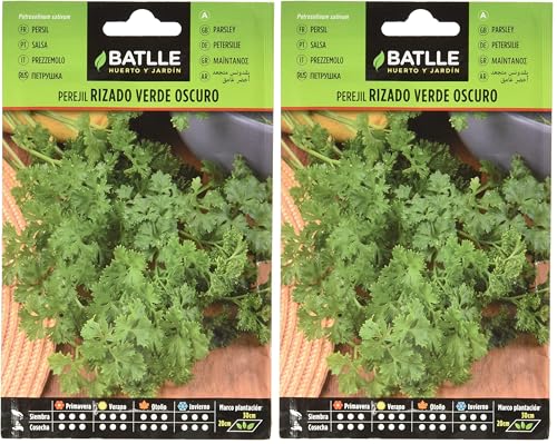 Semillas Batlle Perejil RIZADO VERDE OSCURO (Paquete de 2)