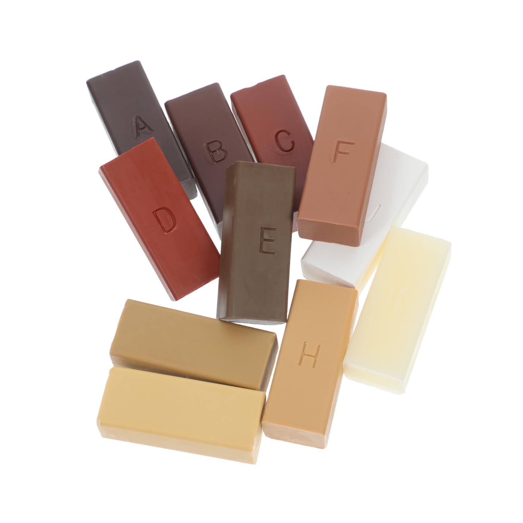 44 Pièces Kit Cire de Réparation Parquet Couleurs Durcie pour Sols et Stratifiés Cire de Réparation Résistante et Protectrice Facile à Appliquer sans Expertise Finition et