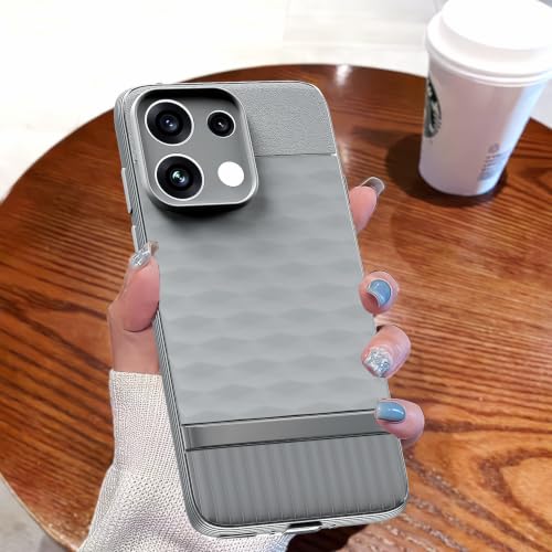 Image of Outlouders Back Cover for Oppo Reno 16c 5G | Full Camera Protection | TPU Soft Flexible Shockproof Bumper Case (Grey)