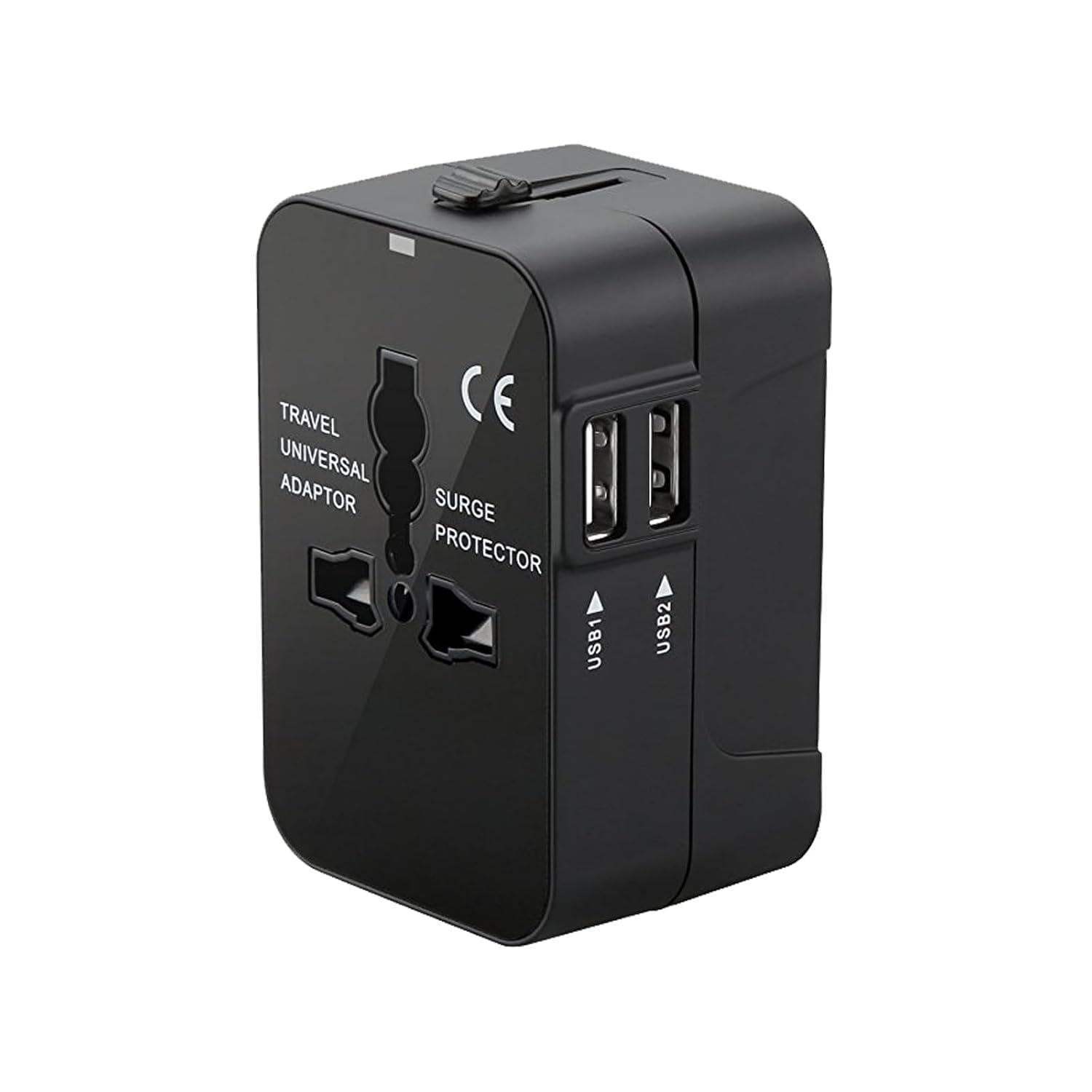 prime deals 2 USB Universal Travel Adapter with Built in Dual USB Charger Ports Plug International Travel Adapter All in One Portable Travel Adapter (2 USB Travel Adapter Black)-picture-53