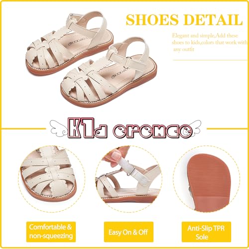 Image of Kiderence Toddler Girls Sandals Little Girls Kids Summer Shoes Toddler Sandals
