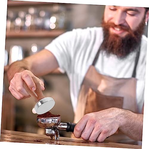 Presse à expresso Cabilock en bois et inox pour tasser le café moulu maison - 6