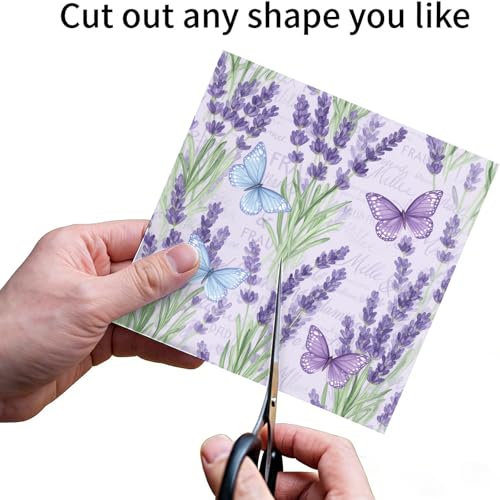 Papier scrapbooking lavande double face pour réussir vos décorations de carnets sans gondolement