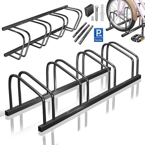 KESSER® Fahrradständer für 4 Fahrräder inkl. Parkschild |...