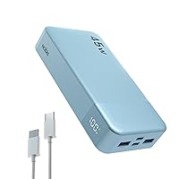 NOBIS Power Bank 20000mAh Powerbank 45 W Fast Charging Caricatore Portatile USB C In & Out