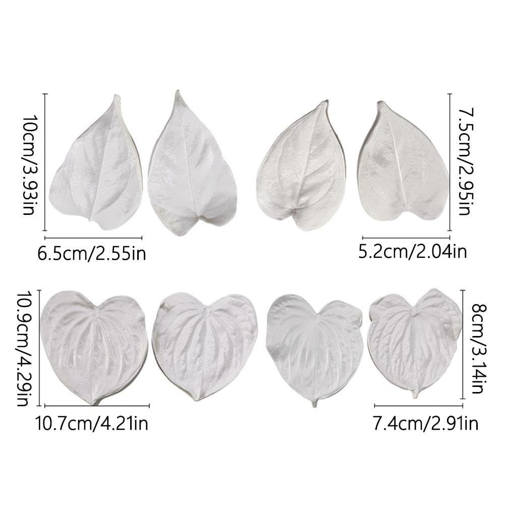 Stampo In Silicone Per Fiori Anthurium Andraeanum - 11,5x20 Cm - Per Torte, Fondente, Cioccolato, Sapone E Argilla - Resistente Al Calore - 3
