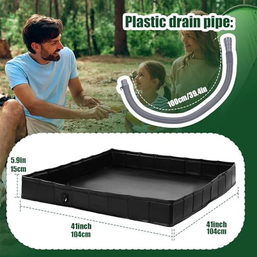 Tente de douche de camping avec base de sol étanche anti-boue