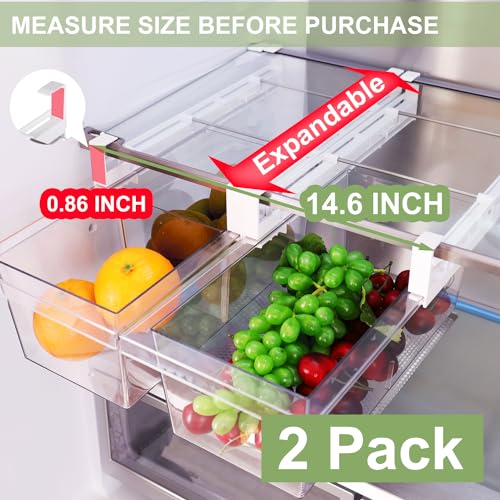 Yatmung 2 Pack ExtraLarge Deli Drawer Organizer For
