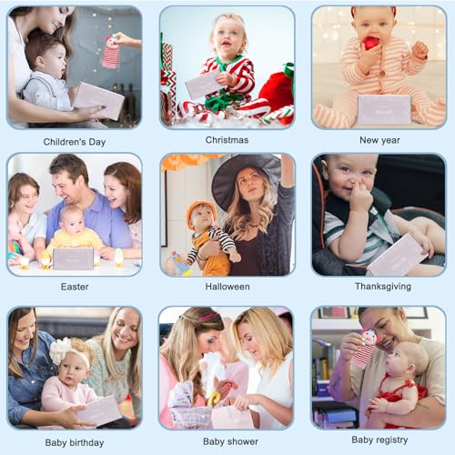 Image of BLOOBLOOMAX Sock rattles for Babies 0-24 Months Baby Animal Foot Finder Educational Toys