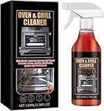 Ofenreiniger-Spray, Hochleistungsspray für Backofen und Grill, Edelstahlreiniger und -politur, Ölfleckenentferner, für Grillroste und -bleche