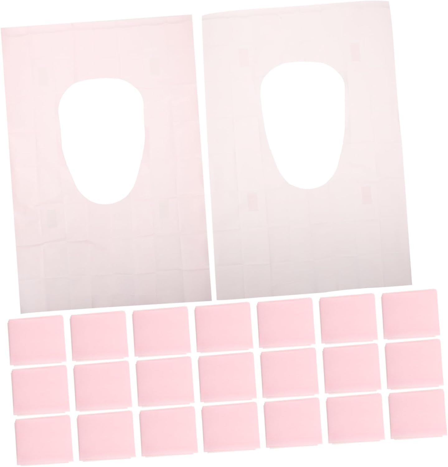 Veemoon 50Pcs Disposable Toilet Seat Covers Portable and Bathroom Mats for Travel Hospitals Hotels