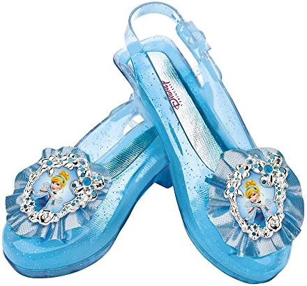 Disguise Plastic Disney Princess Cinderella Sparkle Shoes, Blue