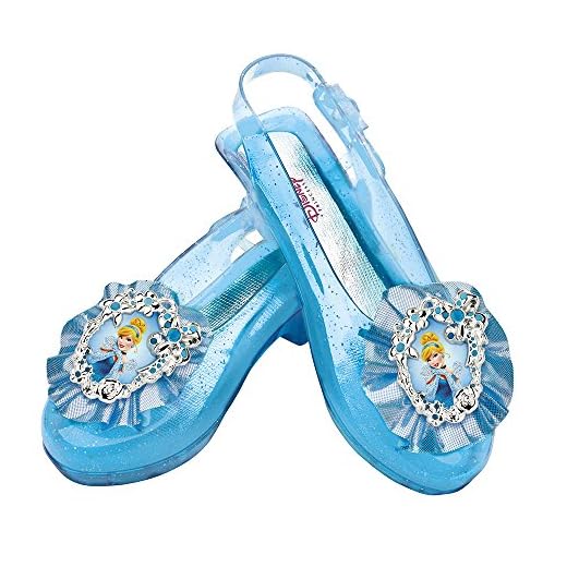 Disney Princess Cinderella Sparkle Shoes, Official Disney Costume Accessories, Age Grade 4+, Fits up to Size 6
