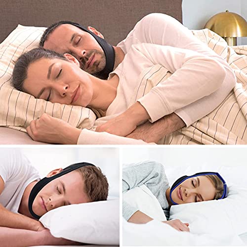 3Pack Anti Snore Chin Strap, Upgraded Breathable And Adjustable Stop Snoring Head Band With 4Pcs Different Size Nose Vents Snore Stopper, Effective Snoreless Sleeping Solution For Men And Women #TOP6