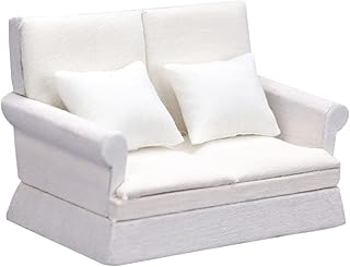 TOYANDONA Sofá De Simulação Mini Acessórios Decoração Miniture Acessório Para Casa De Boneca Móveis Para Casa De Bonecas Sofá Para Casa De Bonecas Conjunto De Móveis De Madeira Sofá Em