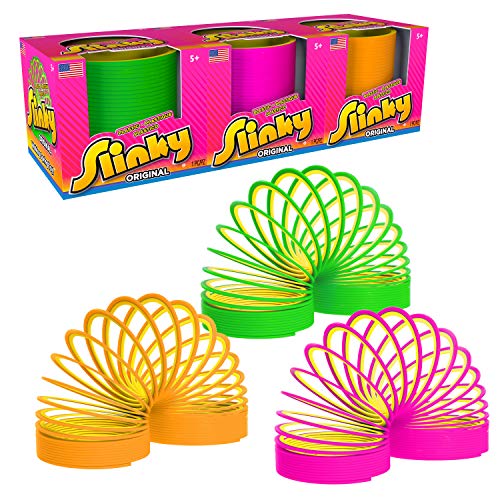 Pink Mod Monkey Hair Terries - Slinky the Original Walking Spring Toy,