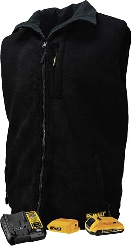 Unisex Heated Reversible Vest Kitted - Black - Size L