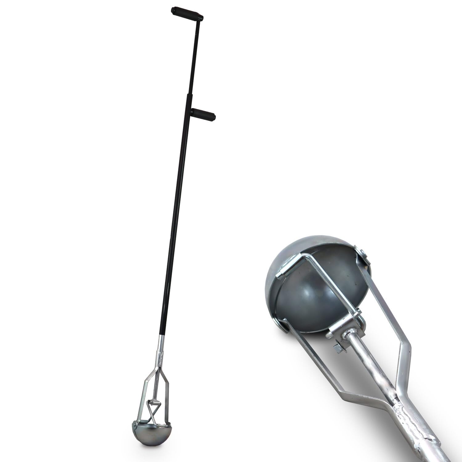Bituxx Lochspaten Lochschaufel Erdlochausheber Erdlochschaufel Postenlochschaufel Spatenschaufel Pflanzschaufel Handbagger Ø13 cm