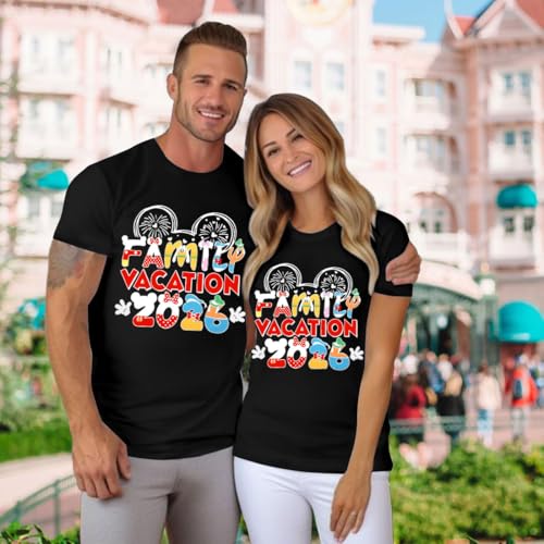 BANGELY Family Vacation Shirts 2026: Magical Family Matching Outfits Family Trip T-Shirts Casual Summer Travel Tops - Image 6