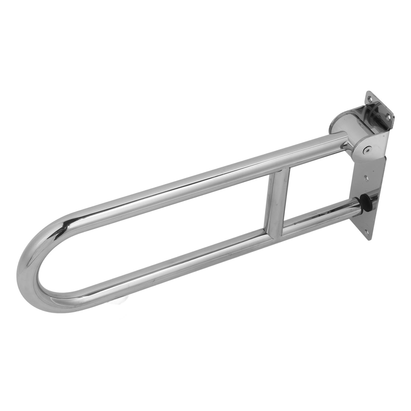 Barras de Apoyo para Inodoro de Acero Inoxidable, Barra de Seguridad Abatible para Discapacitados para Personas Mayores, Ayuda para Ducha de Baño con Agarre Texturizado,