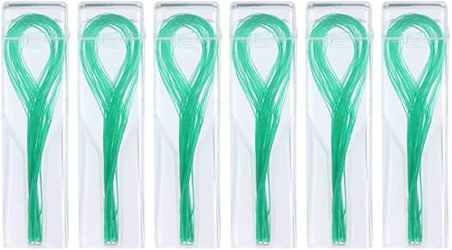 Miniatura 2 de Enhebradores de hilo dental para implante de puente Crown Brace 216 unidades6 paquetes verde