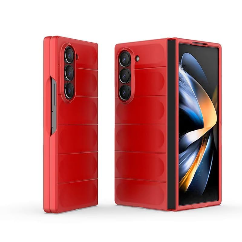 Image of Connexa Silicone Back Cover Compatible with Samsung Galaxy Z Fold 6, Shockproof, Anti-Slip Grip, Corner Protection