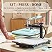 HTVRONT Heat Press Machine for T Shirts - 15x15 Swing Away Shirt Press Machine - Professional Heat Press for Sublimation, Vinyl, Heat Transfer Projects, Heats Up Fast & Distribute Heat Evenly (Blue)