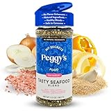 My Secrets Peggy’s Food Tasty Seafood Seasoning Blend – Low Sodium Spice Seasoning Mix – Natural Seafood Herb Spice Seasoning with Himalayan Pink Salt – 3.2 Oz Pack