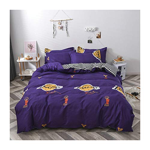 TOTORO Basketball Sheets Sets Full Duvet Cover Set, 100% Washed Microfiber 3pcs 1 Duvet Cover (Without Quilt Inseert) and 2 Pillowcases, Boys Sports Bed Set