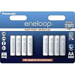 Panasonic Blister 8 Stilo AA Ricaricabili ENELOOP, Bianco