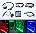 Tingkam Full Kit RGB 5050 SMD 2pcs 18leds 30cm LED Strip Light Attached to Your PC Case via Magnet with 24 key Remote Controller for Desktop Computer Mid Tower Case (The 2nd Generation)