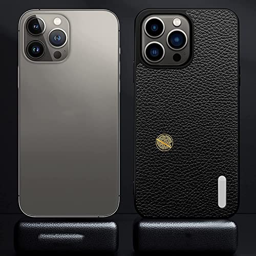 Funda de cuero de vaca para iPhone 13 Pro Max ultrafina y elegante 5