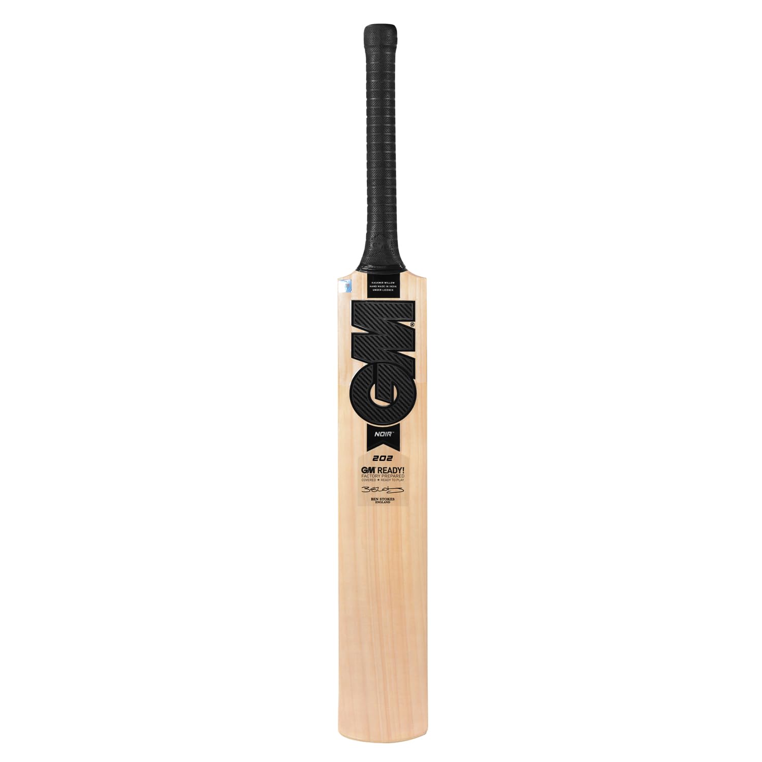 GM Noir 202 Kashmir Willow Cricket Bat for Leather Ball | Size-6 | Light Weight | Ready to Play| Free Cover, Multi Colour-image-15