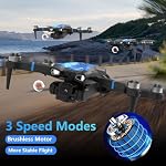 M18LCD Drone with 4K Camera for Adults Drone with Screen on Controller Brushless Motor Optical Flow Positioning Headless Mode One Key Takeoff/Landing RC Quadcopter for Beginners Adults