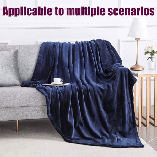 Couverture canapé marine 120x210 pour des soirées cocooning chaleureuses en famille - 3
