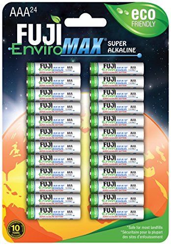 Fuji Enviromax Super Alkaline AAA Eco Friendly Batteries (Pack of 24)