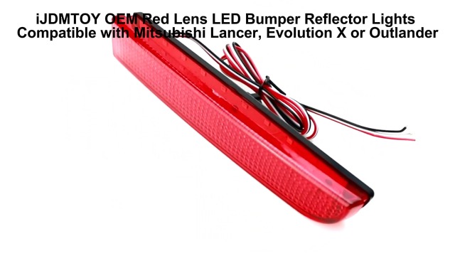 Amazon.com: iJDMTOY OEM Red Lens LED Bumper Reflector Lights