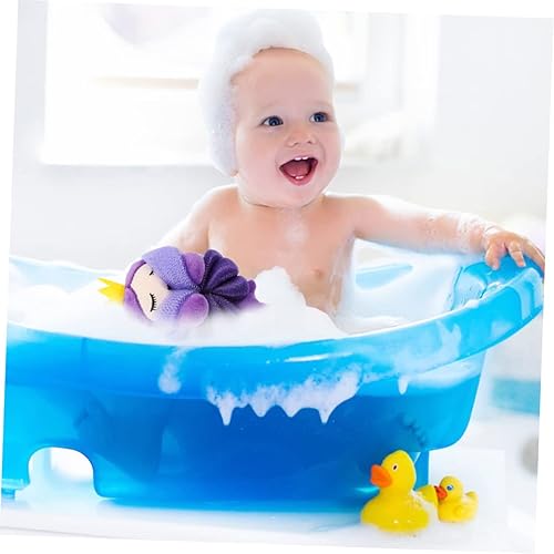 Mermaid Baby Bath Sponge & Shower Pouf - 2 Pack(1 Count (Pack of 1))
