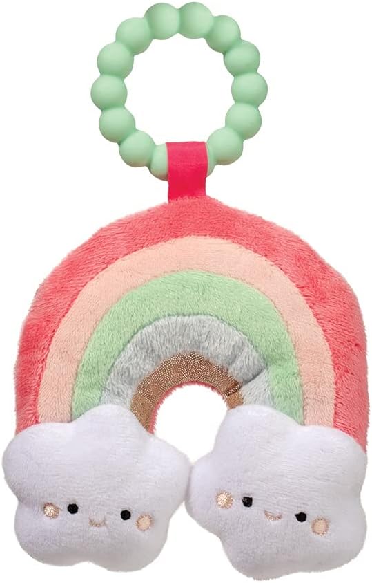Douglas Plush Rainbow Teether Soft Toy