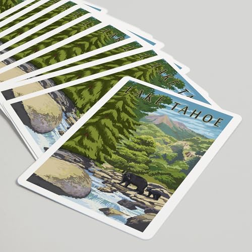 Lantern Press Lake Tahoe, naipes póker 52 cartas miniatura 5