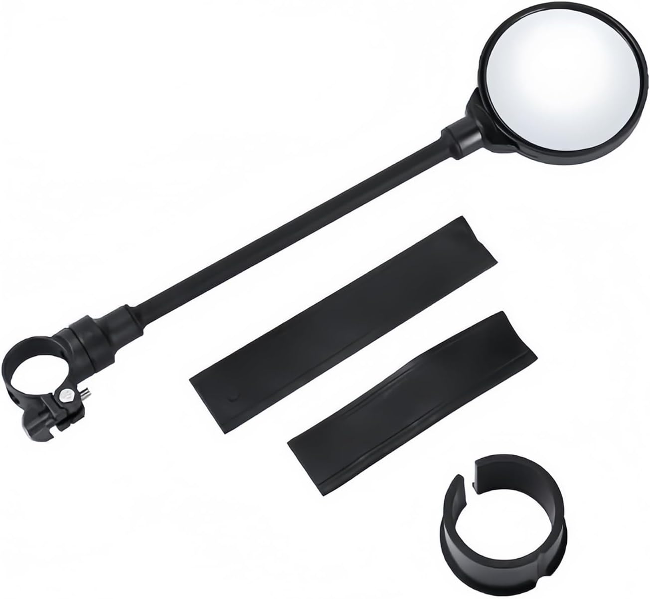 qiyue Adjustable 360° Rotatable Wide Angle Shockproof Bicycle Rearview Mirror for Mountain Bike E-Bike Scooter